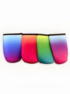 Cana Capri Colorful Neoprene Slim Can and Bottle Coolers-12oz, Set Of 4
